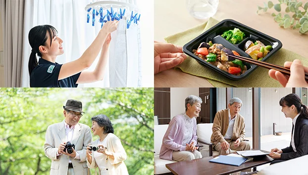 介護を支えるサービスのイメージ